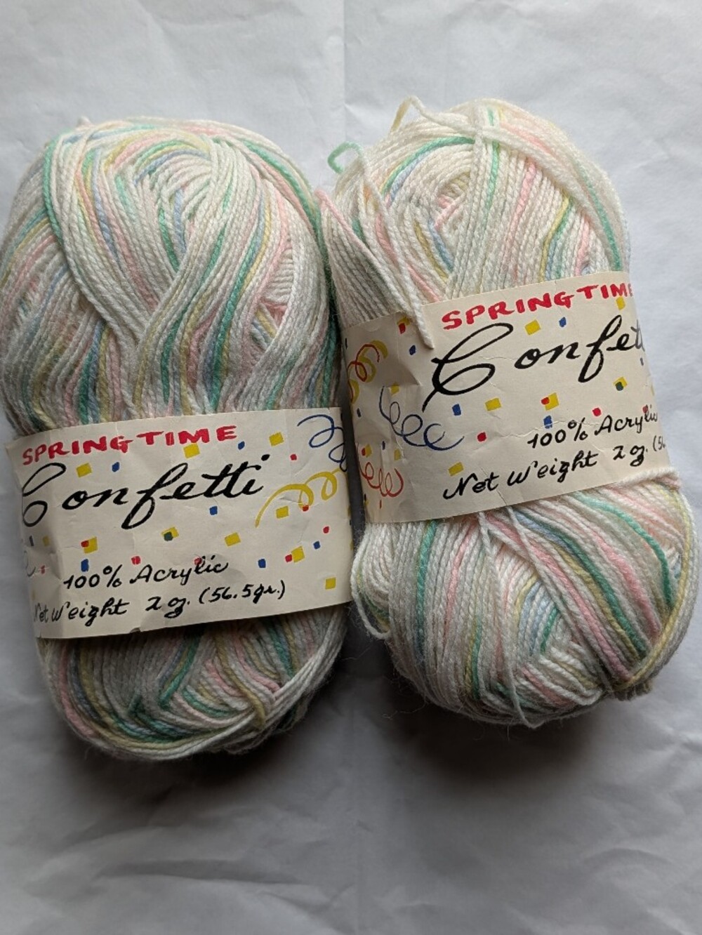 2 skeins Spring Time Confetti yarn in the color pastel confetti - Picture 1 of 3
